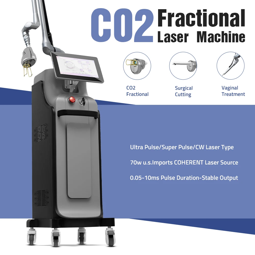 Medical Beauty Equipment for Acne/scar Removal Skin Rejuvenation CO2 Fractional Laser Therapy Device Self-Leveling Technology