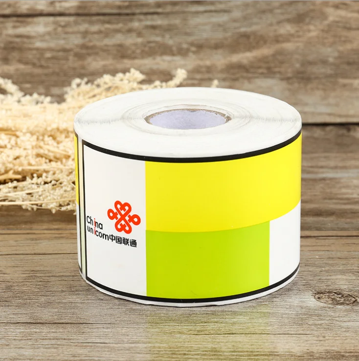 Custom Self Adhesive Packaging Roll Labels Vinyl Canned Frozen Food Label Stickers