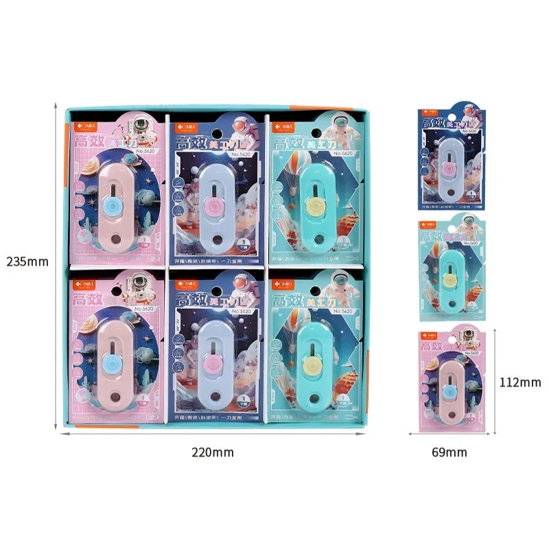 Customized Kawaii Cute Keychain Safe Colorful Cutter Utility Knife