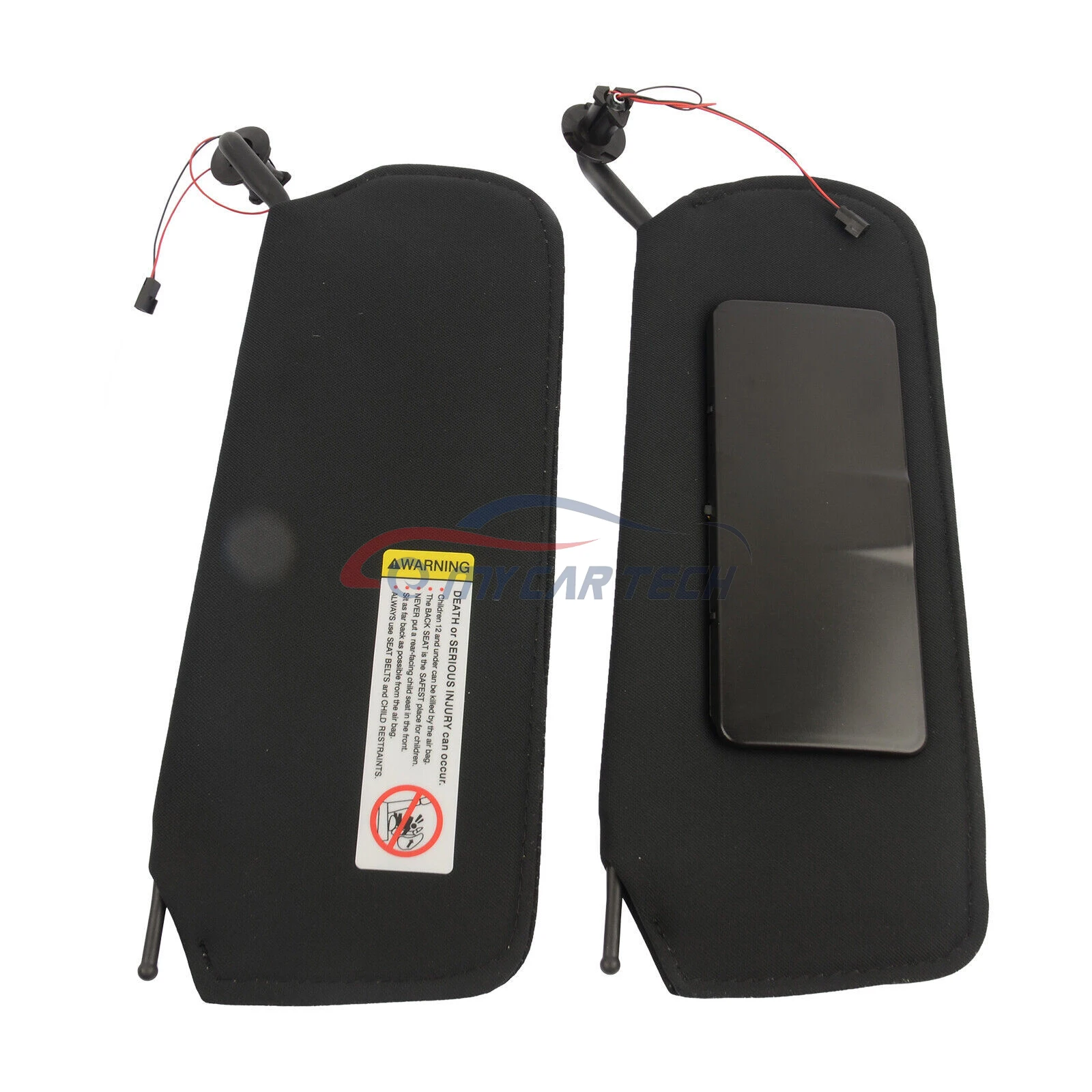 Sun Visors W/ Mirrors & Led Lights 10442033 10442034 For Chevrolet