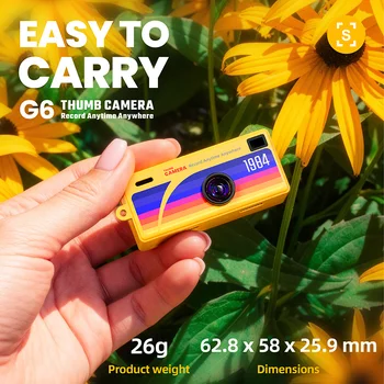 Portable Retro Mini Camera 1080P Night Vision Pocket-Sized Thumb Digital Pendant Keychain Type-C Interface 90 Wide-Angle Lens detail image