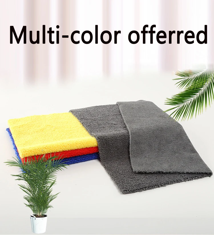 Bestselling Car Wash Edgeless 40*40cm Quick Drying Colorful Microfiber