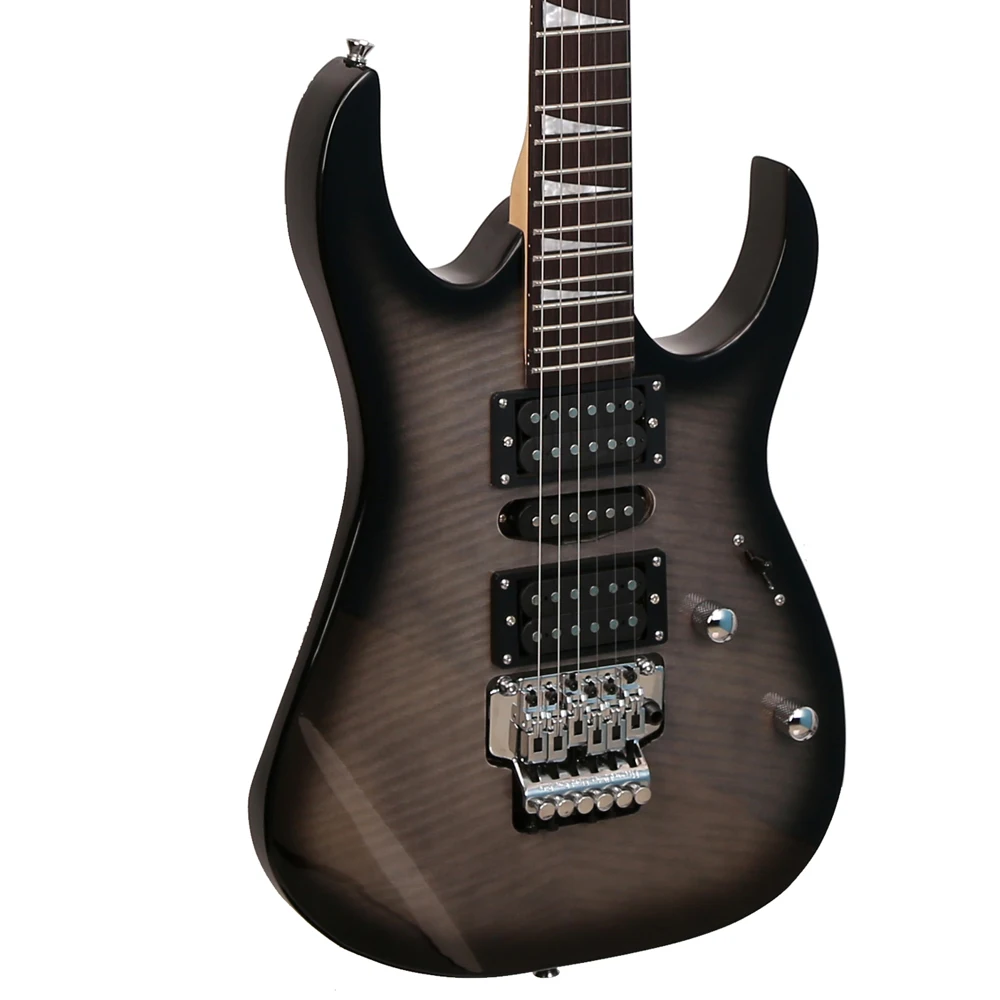 Wholesale Free Sample Electric Guitar Top Basswood Flame Maple Cheap