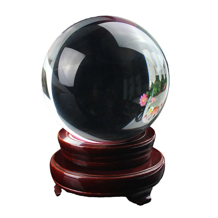 Wholesale Cheap Dia100mm Blank Glass K9 Black Crystal Ball Centerpiece