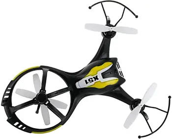 QJ Alien Spaceship X51 Gyro 3D Flip Tricopter RC Drone 2.4Ghz Flash Quadcopter Dual Speed 4CH Helicopter, UAV