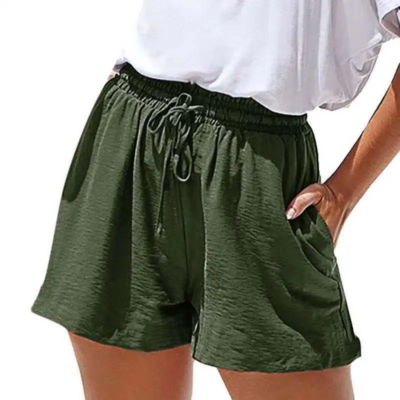 Zomer Korte Broek Grote Maat Loose Casual Broek Elastische Taille Lace-up Shorts Voor - Buy Shorts Vrouwen,Vrouwen Casual Shorts,Vrouwen Broek Product on Alibaba.com