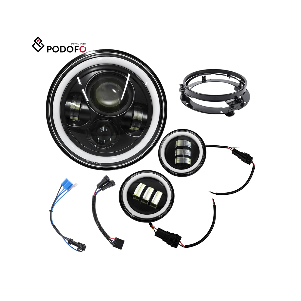 Podofo 7'' Motorcycle LED Headlight 4.5