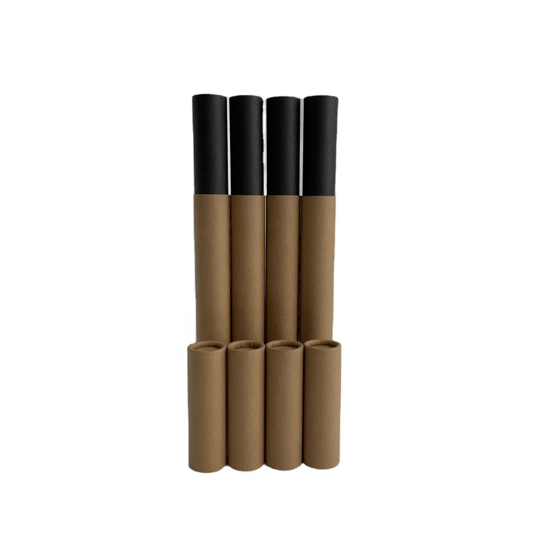 Plastic-free Paper Tube for Incense Thread Round Kraft Paper Tube Packaging Biodegradable Lip Balm Paper Tube With Factory Price