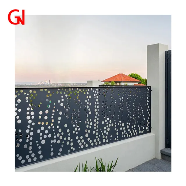 Custom Metal Laser Cutting Decoration Wall Plate Stainless Steel Fence Grille for Villa Galvanized Plate Made in China