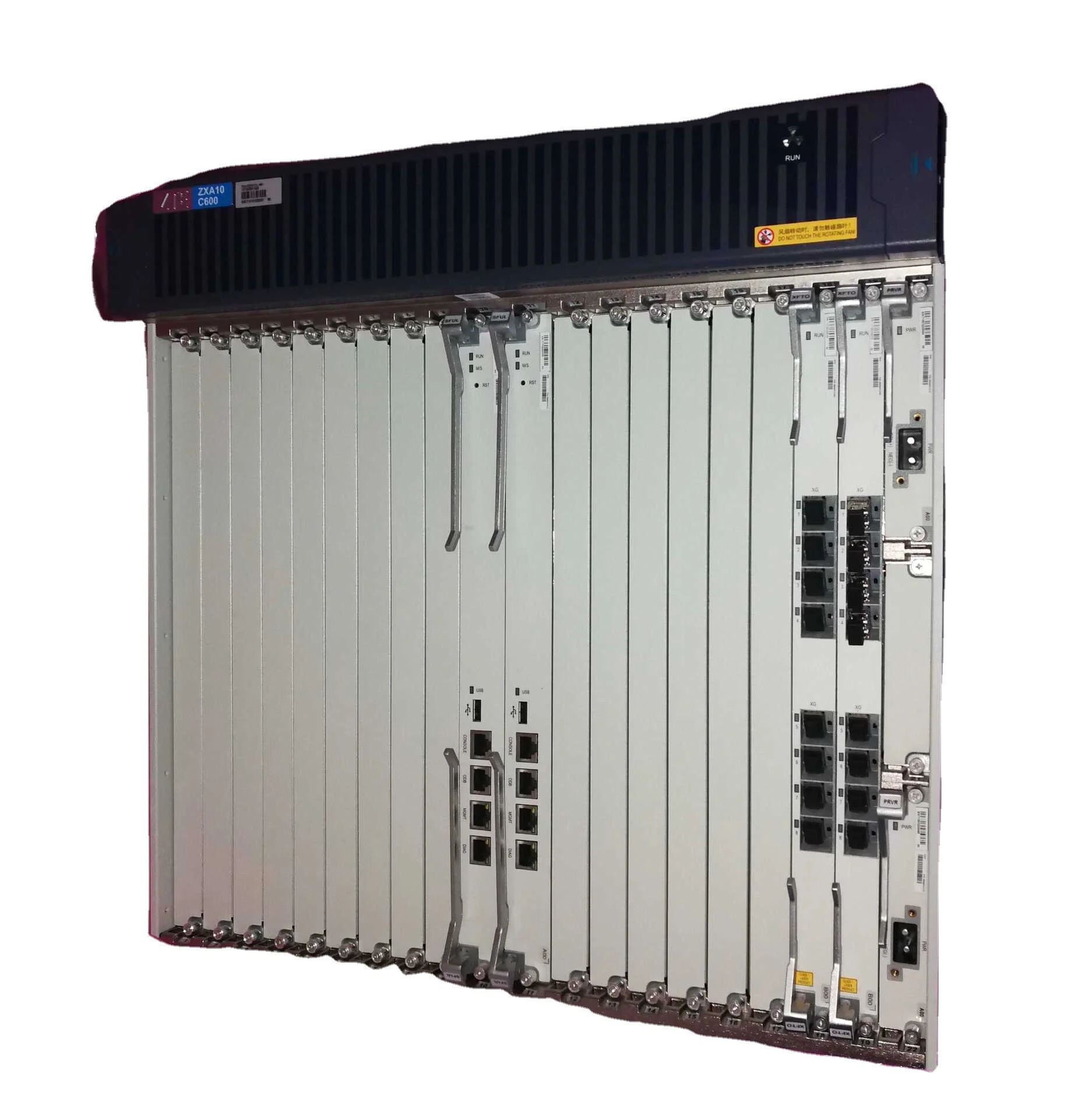 C620 OLT System 1U Rack-Mounted GPON Fiber Solution 12V DC/AC Power ...