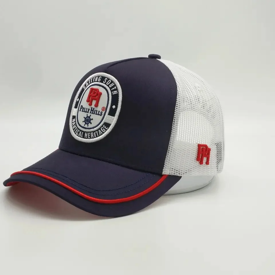 Digital Printing Hats Custom logo Men Cap 6 Panels Personalized Embroidered Sports Baseball Cap Plain Trucker Hat factory