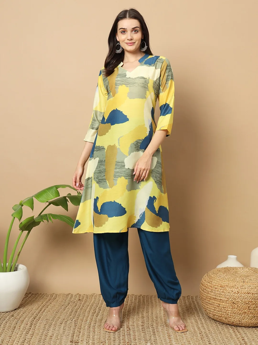 New Trendy Design Printed Muslin Kurta and Patiala Collection for Women Casual Wear at Affordable Price