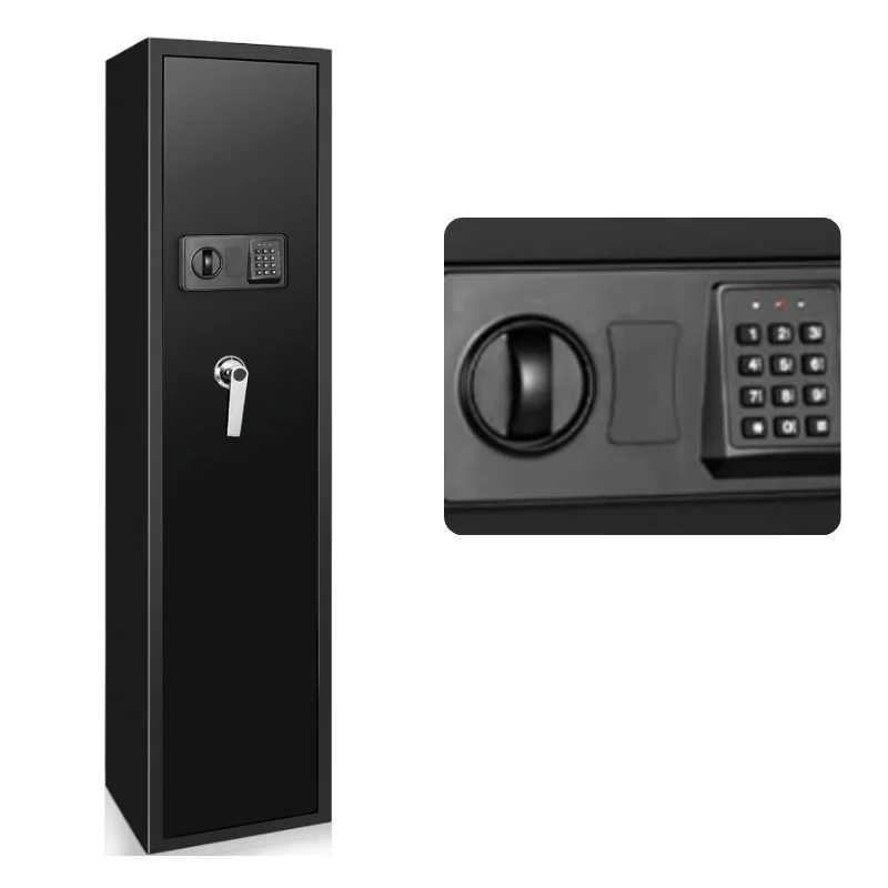 7 Gun Capacity Digital Lock Steel Upgraded Long Gun Safe Cabinet Safe Lockers for Gun Home Closet with Ammo Cabinet