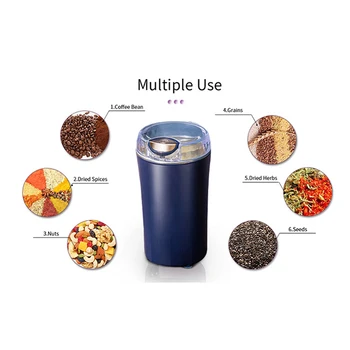 2023 Small Flour Stainless Steel Fine Grinding Kitchen Machines Mini Electric Grain Mill Coffee Beans Grinder Nuts Herbs Pepper