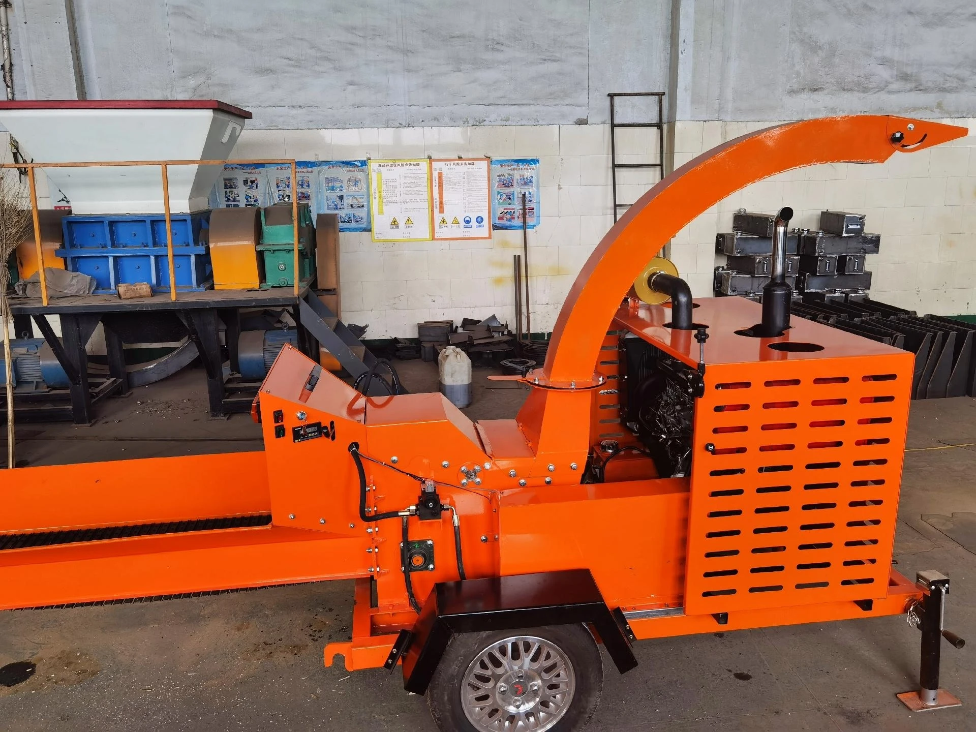 150mm Wood Chipper Machine Pto Tractor Mounted Wood Chipper Shredder