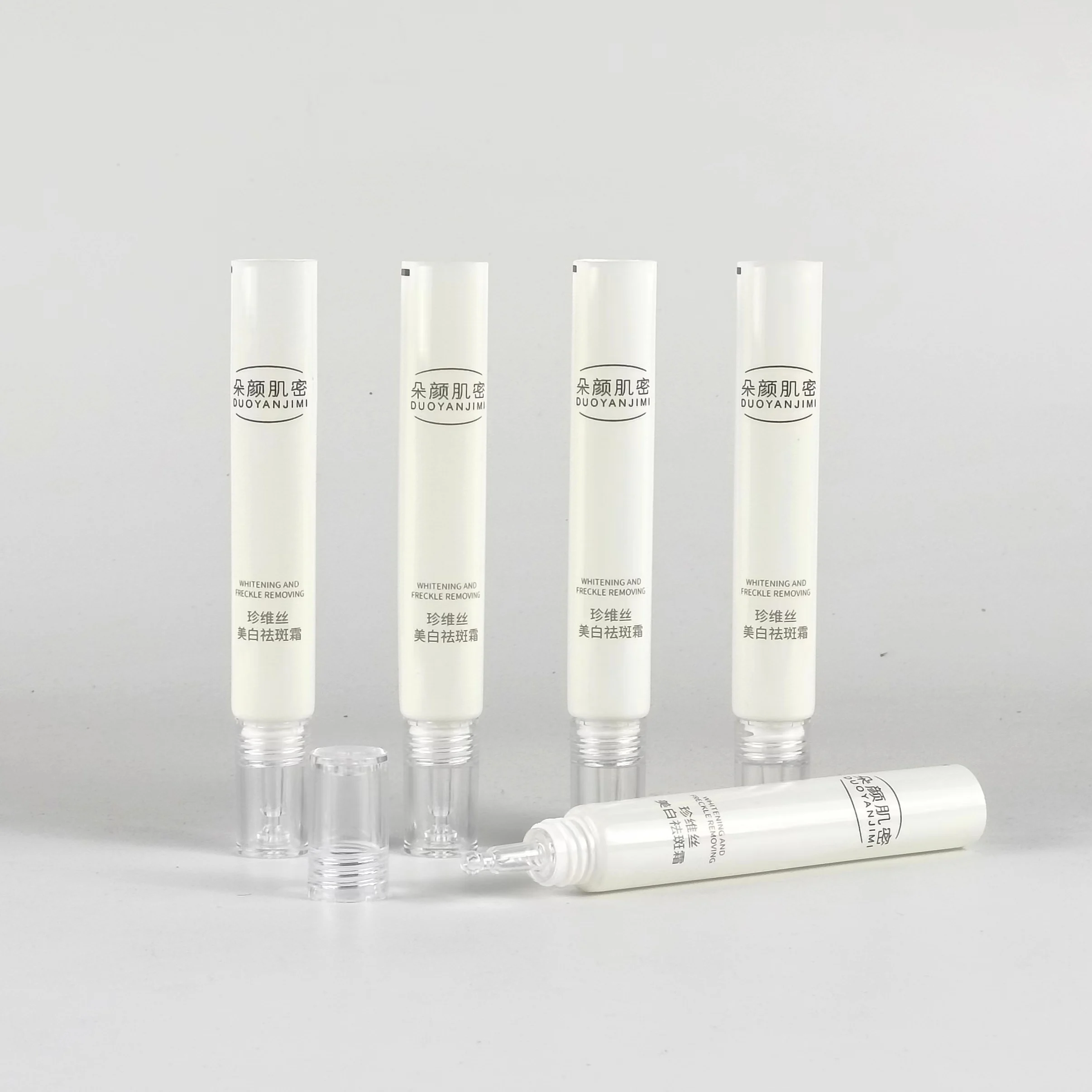 Empty Tube Cosmetic Containers Essential Oil Dropper Eye Cream Squeeze Tube 10lm-25ml  Plastic Tube Matte Round
