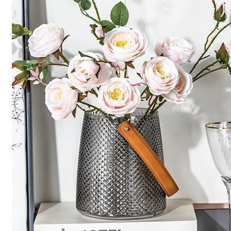 Wholesale Cheap Tall Glass Vases Wedding Centerpiece Clear Home Decor