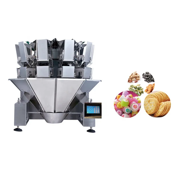 Automatic 14 Head multihead tea bag dry foodweighing  packaging machine filling seeds husking straw weighing packing machine