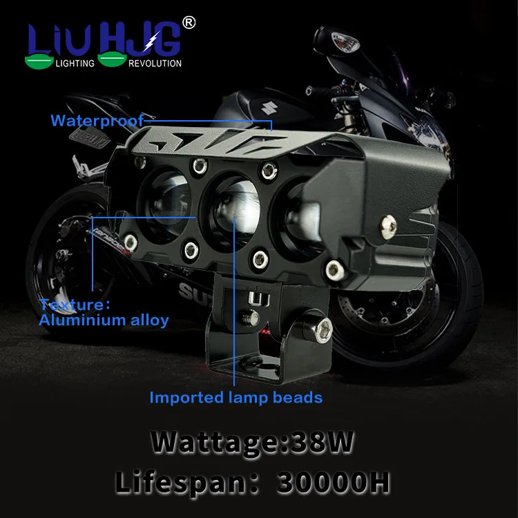 Liu HJG Custom ODM OEM Motorcycle Led Lighting Projector Mini Double Led Fog Lights for Car Motorbike