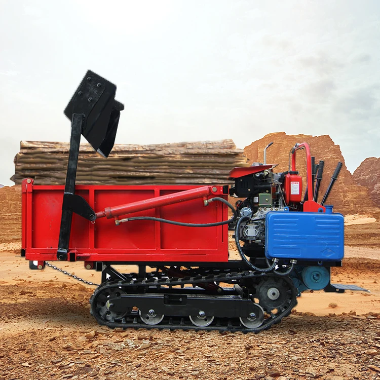 Бесплатная доставка Садовый небольшой гусеничный самосвал 500 кг 800 1 2 тонны 5 мини-самосвал