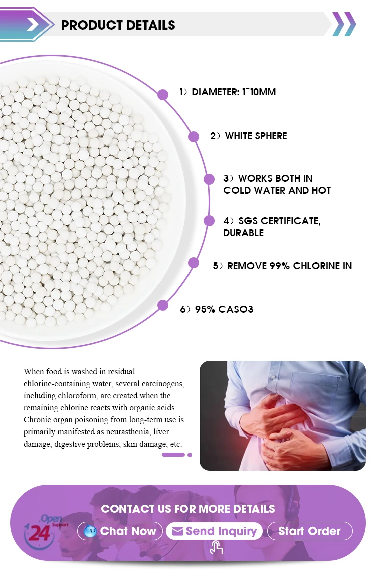 Dechlorination Ceramic Balls Alkaline Energy Ceramic Ball Calcium ...