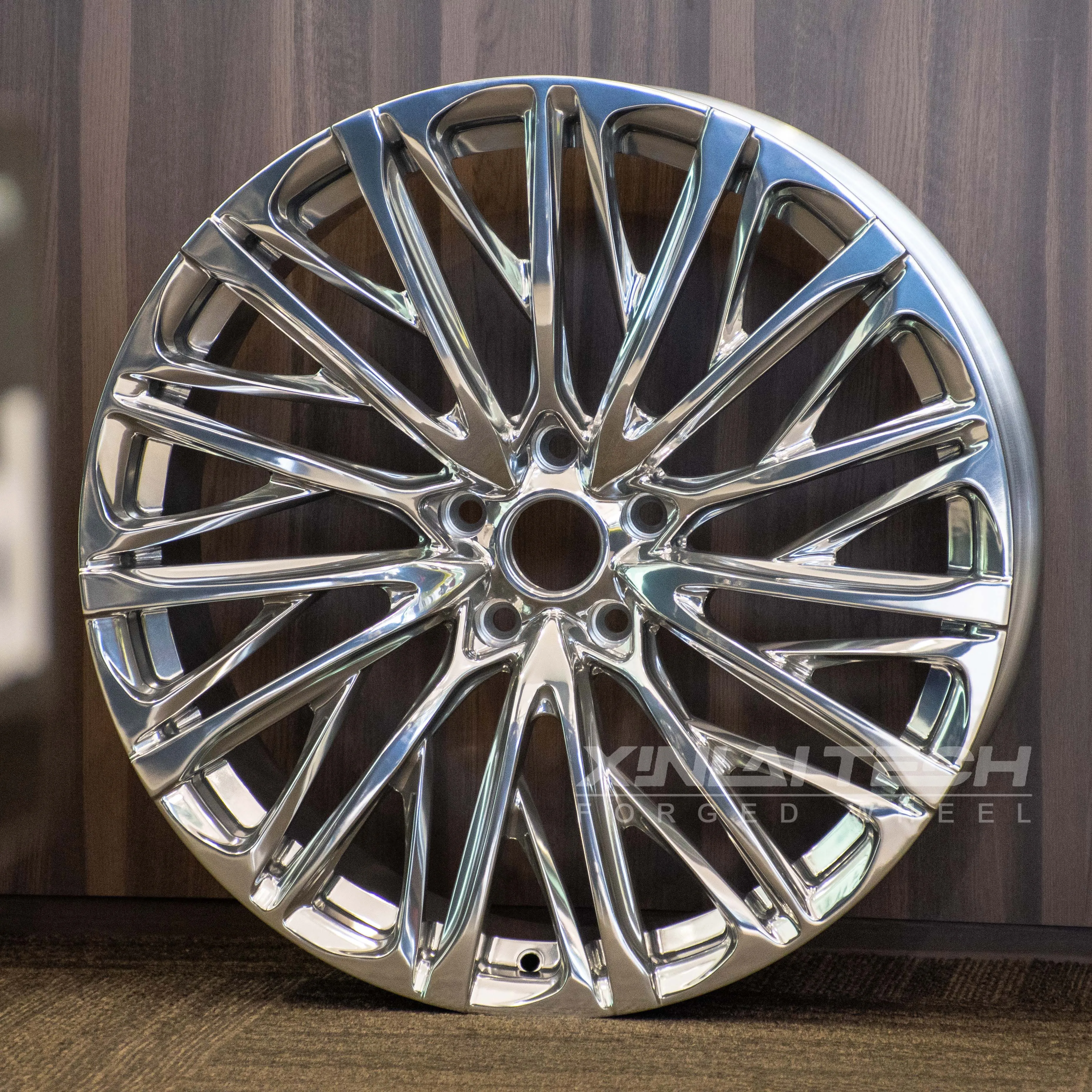 XL Forged Wheel 5x112 5x120 5x114.3 Multi Spoke Custom Chrome Polished Wheels 17 18 19 20 21 22 23 Inch Car Alloy Rims - Image 2