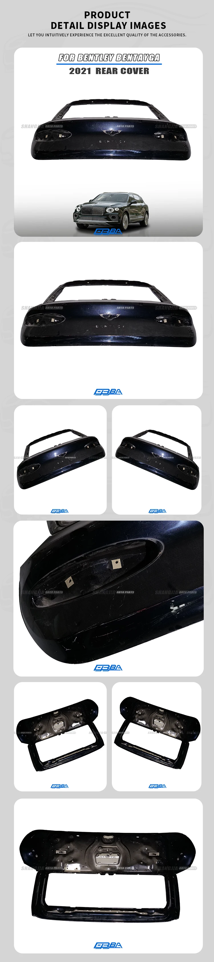 Best Brand Back Cover Rear Hatch Aluminium Alloy Rear Cover For Bentley Bentayga 2021 36A827025P manufacture