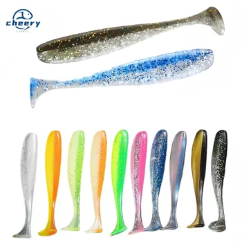 25pcs 50pcs 100pcs 6cm 7cm 9.5cm Soft Fishing Lure Set Lead Head Hook Set 10 Colors T Tail Bionic Artificial Soft Baits – Soft Lure – view 2