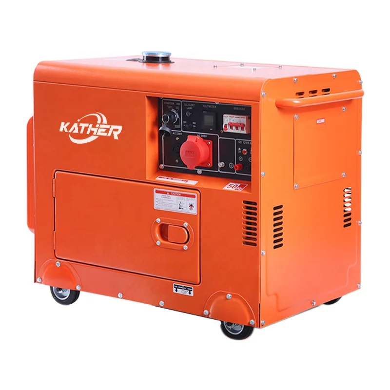 3kva 5kva 6kva 8kva 10kva Super Stiller Dieselgenerator Einphasige/Dreiphasige Stromerzeuger Diesel Schalldicht Ats Automatikstart Stromerzeuger