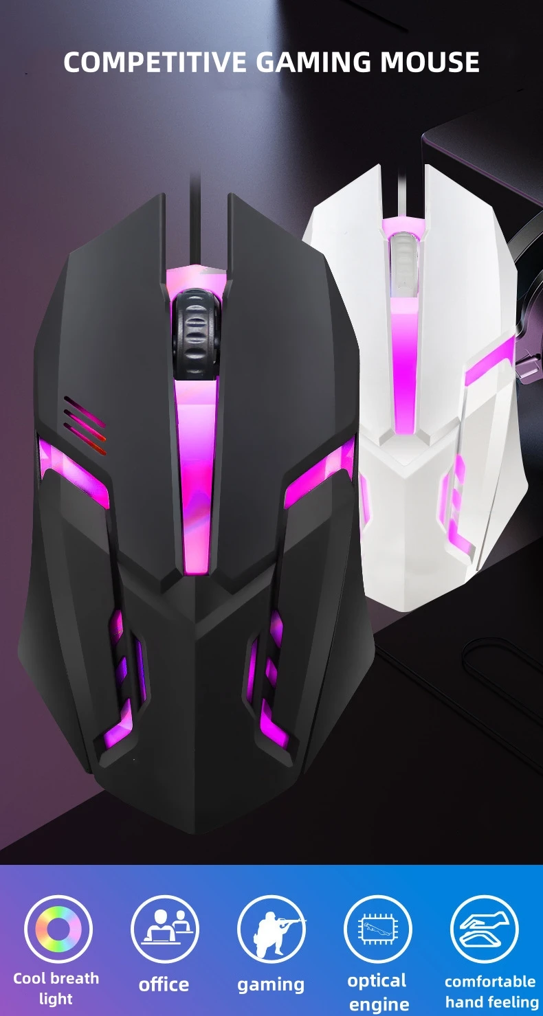 Bestselling Wired Usb Gaming Mouse 3d Rgb Ergonomic Optical Computer