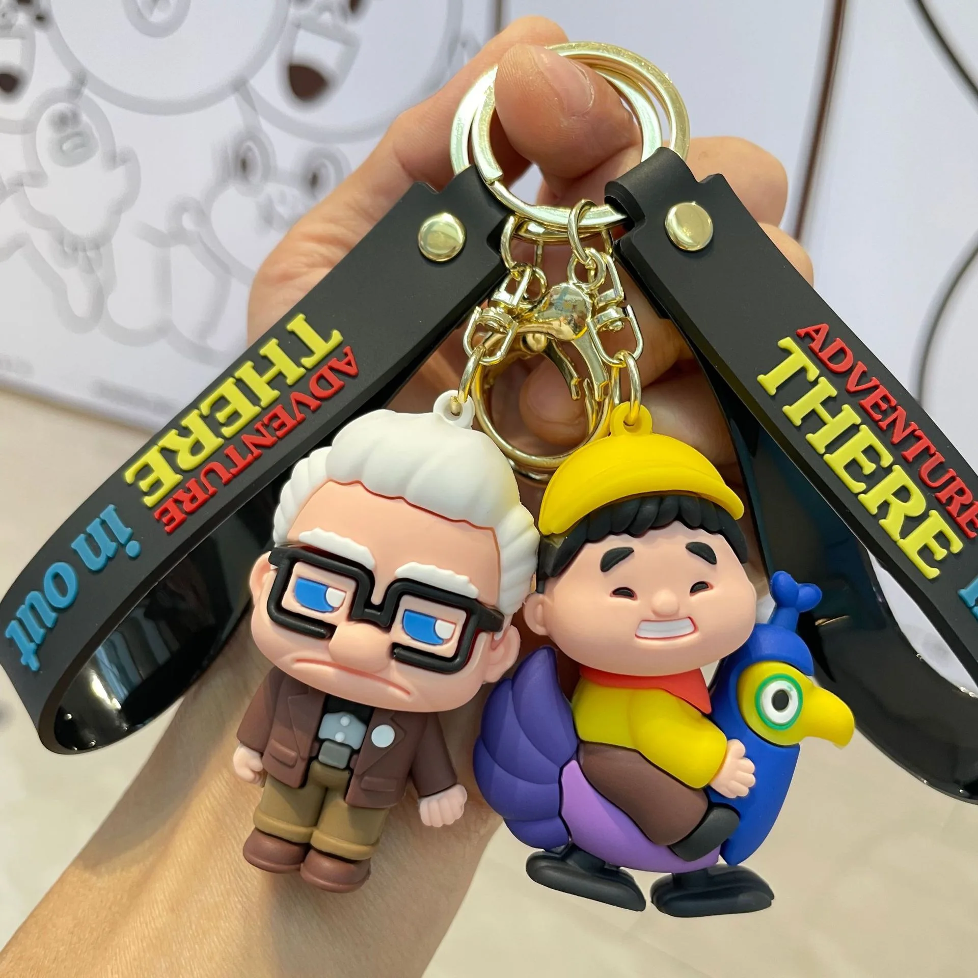 Adventure Out There 3d Doll Pendant Keychains Lovely Cartoon Toy Key ...