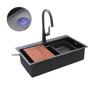 New Products Nano Black Honeycomb Step Sink Quality Assurance China Supply Low Price