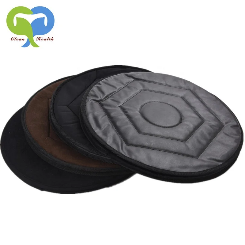 Черный мягкий удобный Ткань 360 градусов поворотное сиденье Подушка офисное кресло автомобиля