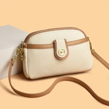 2025 New Spring and Autumn Women's High-End Small Square Crossbody Bag Commuting Shoulder Mobile Phone Bag