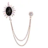 Black Gem with Gold Base