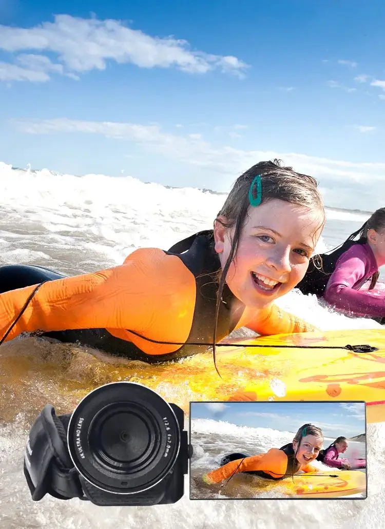 4k Action Camera HD Waterproof 56MP CMOS 4K 30fps Sports Underwater Camcorder