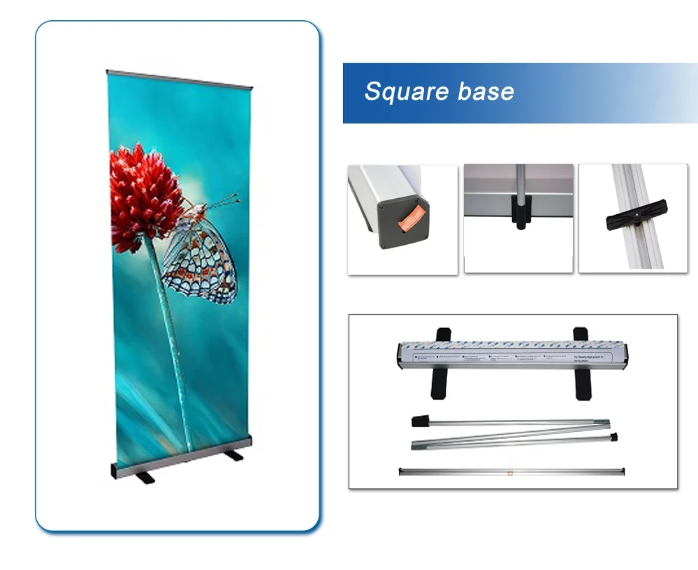 Deluxe Roll Up Banner Stands Retractable Banner Stands For Trade Show