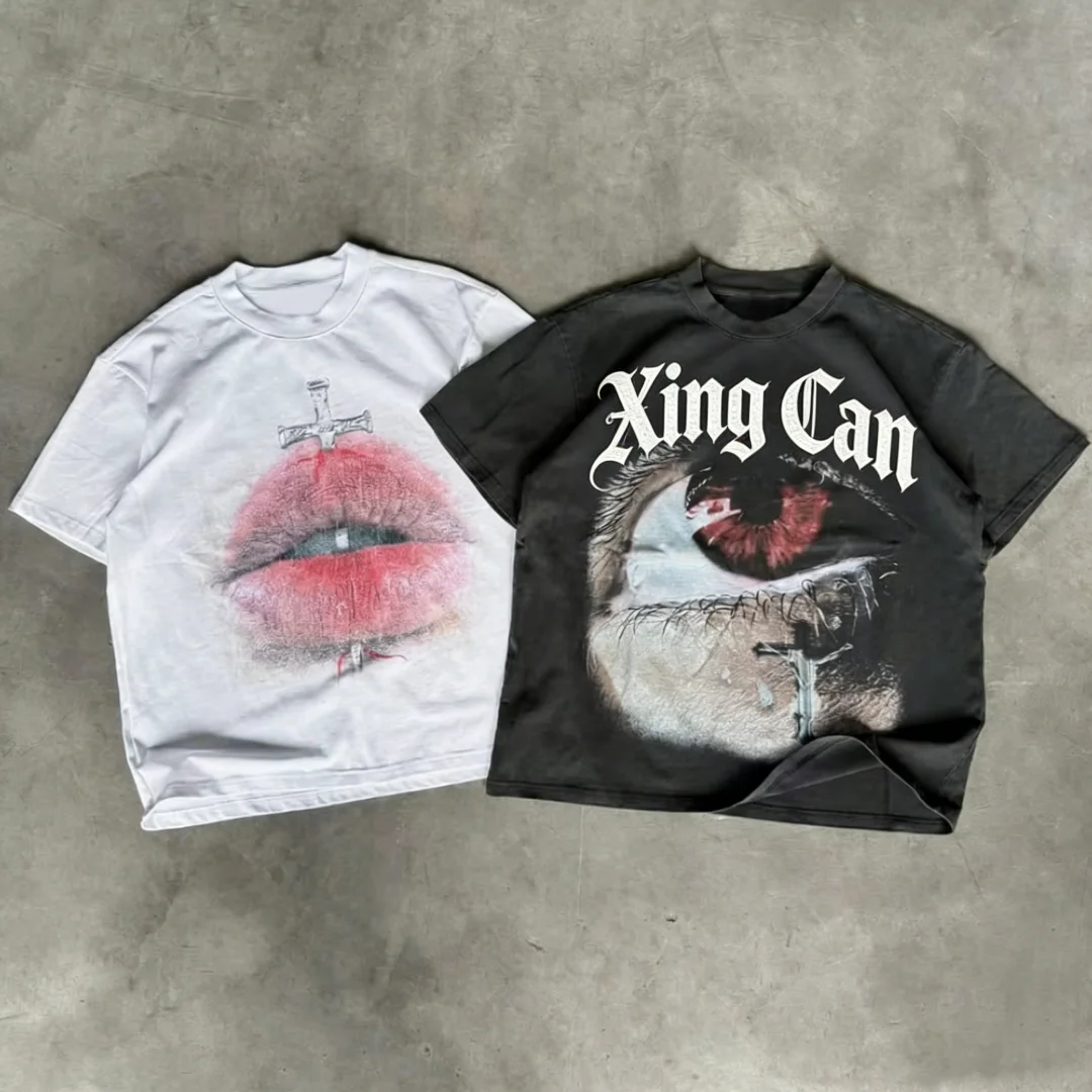 Fabrycznie dostosowane koszulki typu streetwear z 100% bawełny z nadrukiem, inne opcje personalizacji dostępne