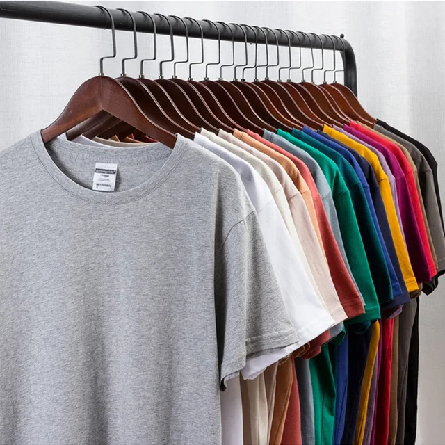 Hot selling 180g-250g blank plain men's t-shirts 100% cotton unisex t shirts pour hommes custom logo print t shirts for men