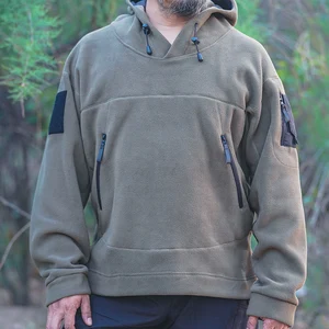 Tactical Fleece Hoodies Casual Hoodies Men Coat Outdoor Soft Winter Skin Keeps Warm Comfortable Mens Hoodies