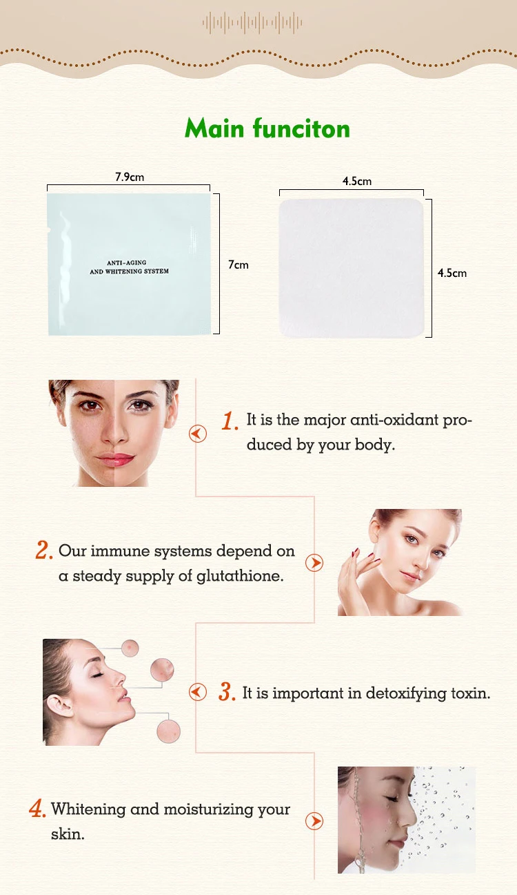 Raw Material Glow White Skin Whitening Patch Injection For Hot Sell ...