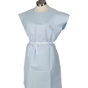 Single Use Paper Exam Gown Without Sleeve For Patient Use