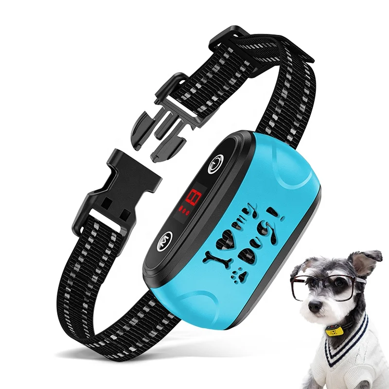 Paw Shape Beep Vibration Dog Bark Control Anti Bark Collar