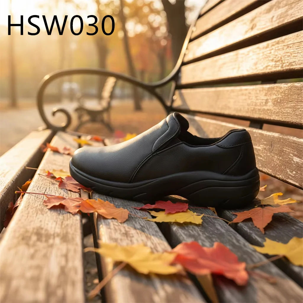 ZYF,Pharmaceutical Standard Easy Entry and Removal Work Clogs Healthcare Anti-impact Outsole Black/white Security Shoes HSW030