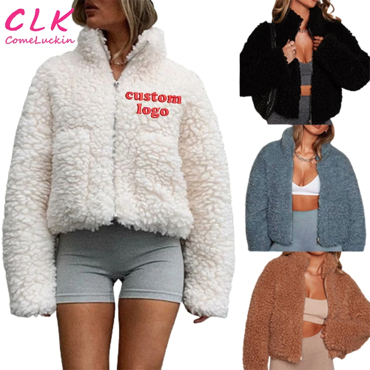 3xl 2024 New Winter Fashion Ladies Jackets Plush Cardigan Short Jacket   H8377754126d1473cadc596354008cfa4f 