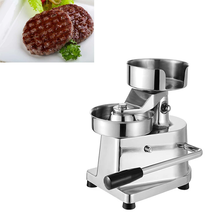 Manual Stainless Steel Burger Patty Meat Cutlets Forming Machine for Restaurant