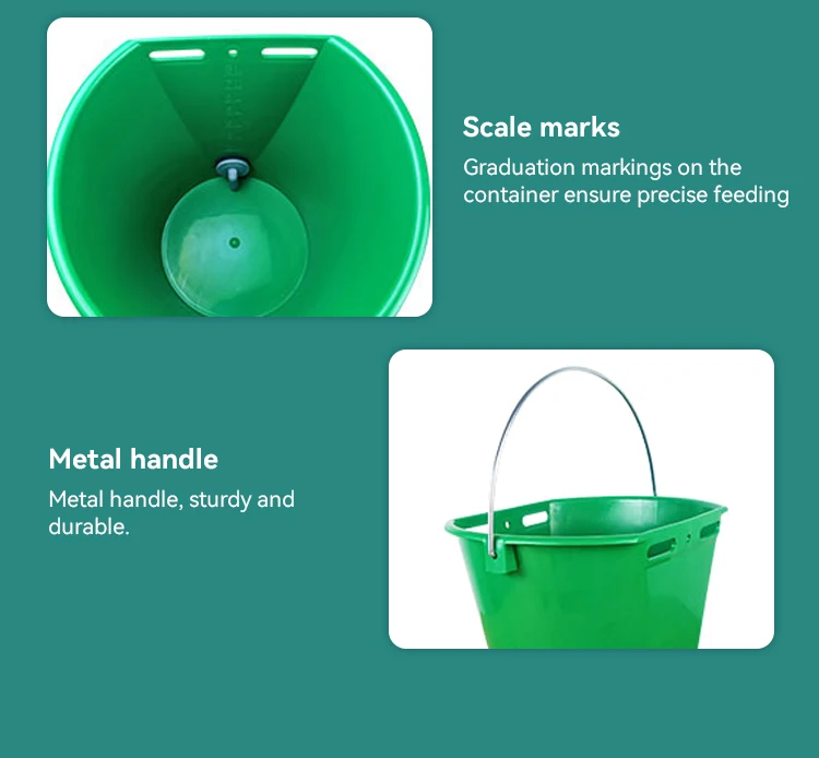 Automatic 8L Plastic Milk Bucket Water Drinker for Livestock Cow Cattle Nipple Drinker Farm