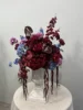 Centrotavola con fiori bordeaux 60 cm