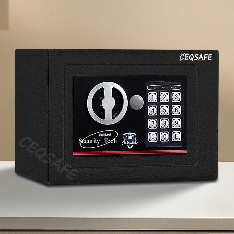 CEQSAFE China Electronic Digital Lock Cold Rolled Steel Burglarproof Safe Box