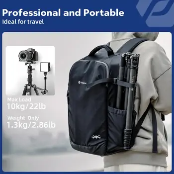 Fotopro 73" Professional Carbon Fiber Compact Travel Tripod with Ball Head Camera Detachable Monopod for Shooting detail image